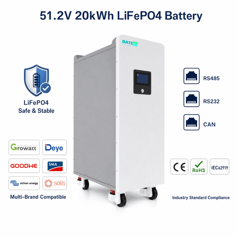 Bateria LiFePO4 de Piso 20kW 400Ah 51,2V - 1