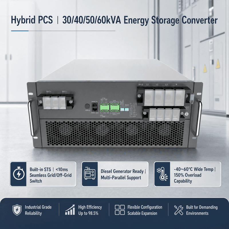 Conversor de Armazenamento para Micro-rede HCPS 100~125kW